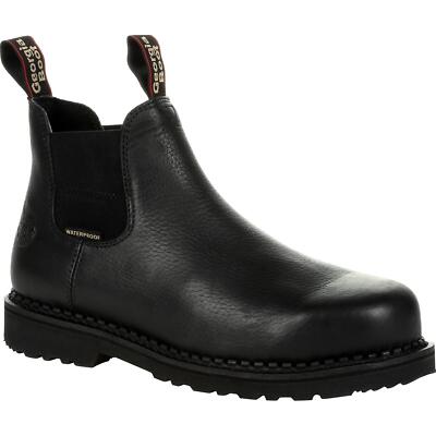 

Водонепроницаемые рабочие ботинки челси Georgia Giant Revamp, Black, GB00376