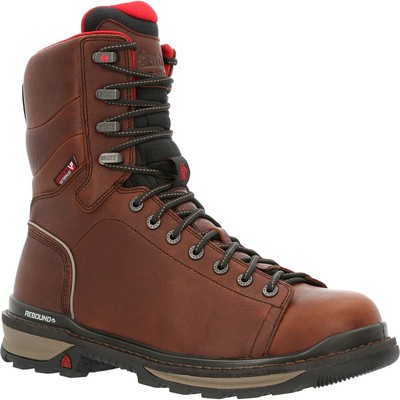 

Водонепроницаемые рабочие ботинки Rocky Rams Horn со шнуровкой до носка, Dark brown, RKK0351