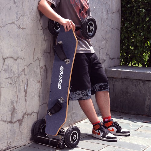 Off-Road Electric Skateboard All Terrain Longboards 25MPH 3300W Dual Belt Motor