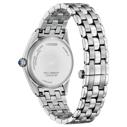 Pre-owned Citizen Silver Womens Analogue Watch L Series Em1140-80d