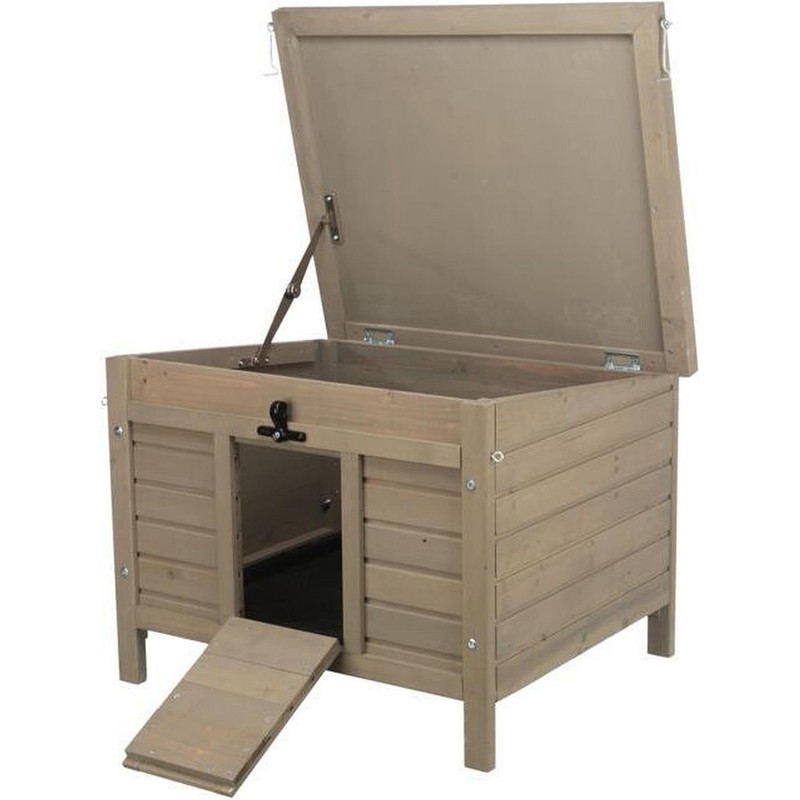 Trixie Kleintierhaus Nagerhaus Wetterfest Outdoor Holz 60x47x50cm Braun