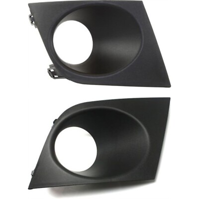 Fog Light Trim Set For 2007-2012 Nissan Versa Left & Right w/ Fog Light Hole 2Pc