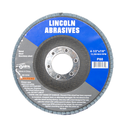 20 Pack Flap Discs 60 Grit 4.5" x 7/8" Sanding Wheels