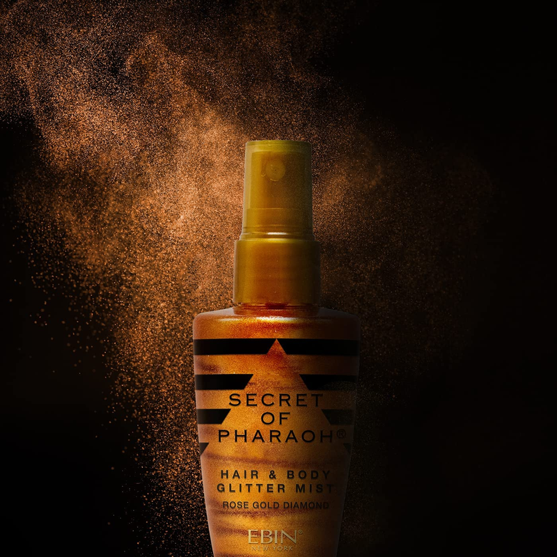 EBIN NEW YORK Secret of Pharaoh Hair & Body Glitter Mist Spray, Easy to Apply, H