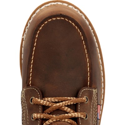 Pre-owned Georgia Boot Wedge Waterproof Work Boot In Brown