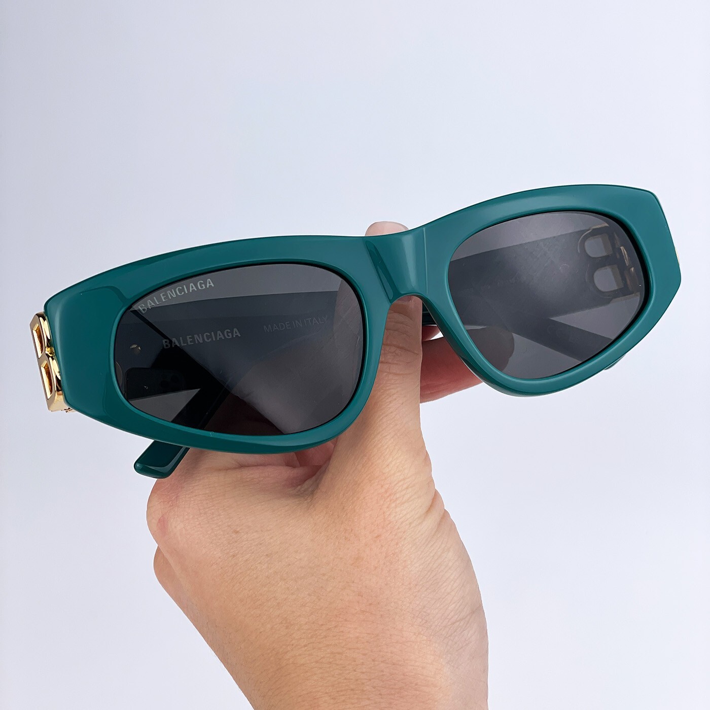 サングラス BALENCIAGA Woman Sunglasses Green BB0095S 005 Balenciaga BB0095S Sunglasses Green Women – Bluefly