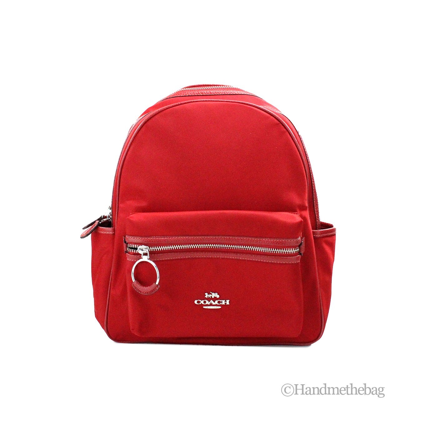 Coach (CA210) Ellis Medium Nylon Fabric 1941 Red Shoulder Coach (CA210) Ellis Medium Nylon Fabric 1941 Red Shoulder