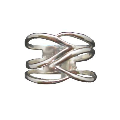 Stylish Plain Sterling Silver Ring Genuine Solid Hallmarked 925 Empress R002057