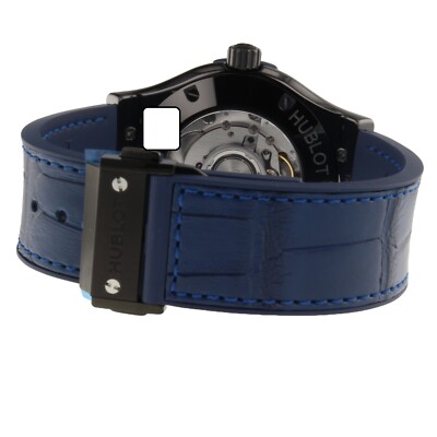 Pre-owned Hublot Classic Fusion Blue Ceramic Automatic 42 Mm Watch 542.cm.7170.lr
