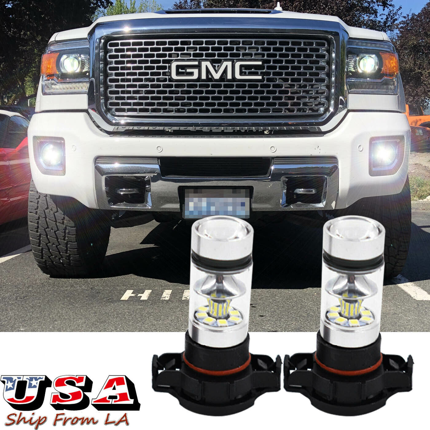 5202 LED Fog Light Bulbs 6000K For GMC Sierra 1500 2007-2015 Canyon 2015-2019 | eBay 2015 Gmc Sierra Led Fog Light Bulb