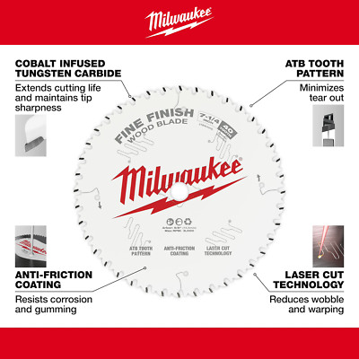 BRAND NEW! Milwaukee 48-40-1224 12'' 80T Fine Finish Circular Saw Blade