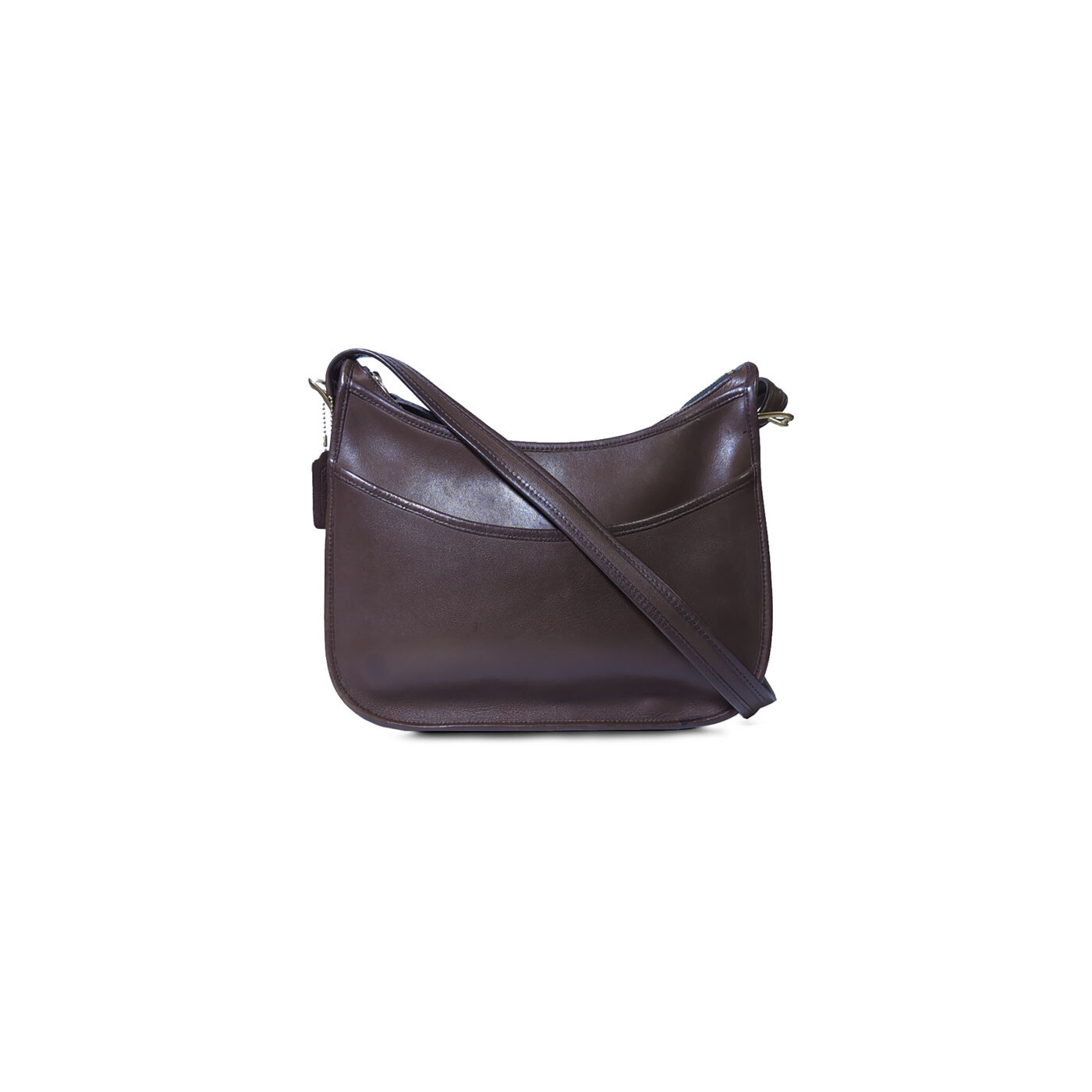 COACH ブラウン ハンドバッグ purse Vintage 70's COACH Brown Leather Purse Crossbody Shoulder