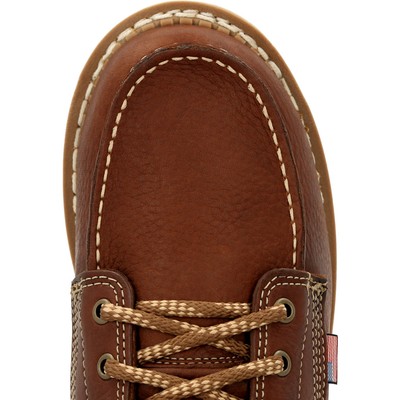 Pre-owned Georgia Boot Wedge Toe Work Boot In Brown