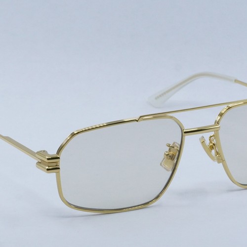 Pre-owned Bottega Veneta Bv1128s 006 Gold/yellow 58-17-145 Sunglasses