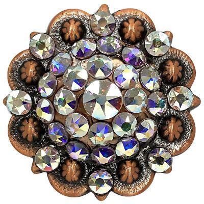 Saddle Tack Bling Rhinestone Crystal Conchos assembled in the U.S