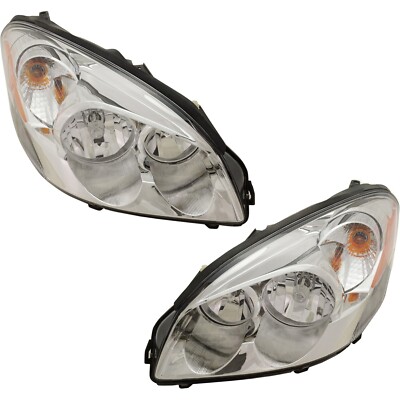 Headlight Set For 2006-11 Buick Lucerne Halogen 5 Bulb Type GM2503277 GM2502277