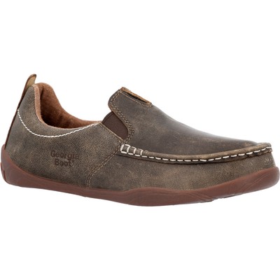 

Ботинки Джорджии Cedar Falls Moc-Toe Slip On, Brown, GB00560