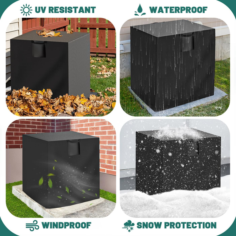 Air Conditioner Cover, AC Cover for Outside Units, 24X24X30in Heavy Duty 420D Ox