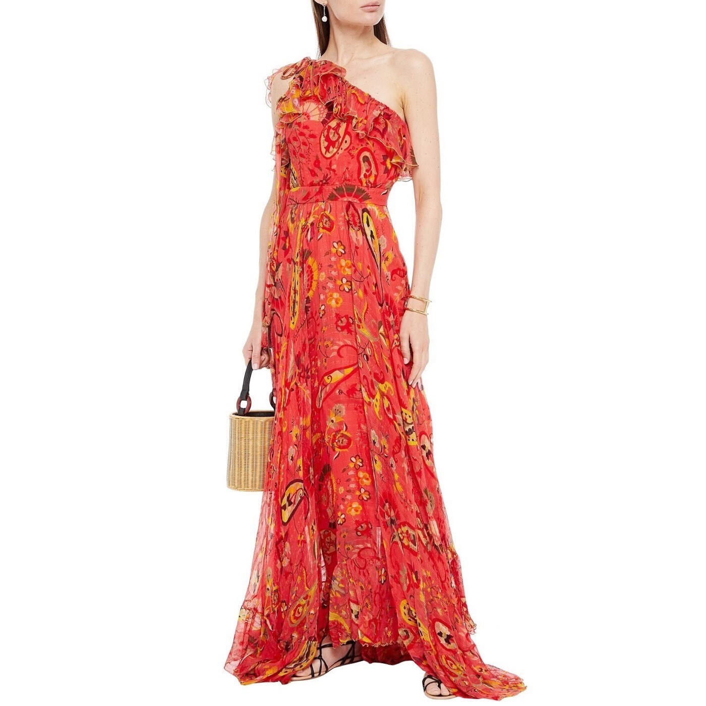 オールインワン・サロペット Etro Floral Paisley Print Dress Etro Silk Dress with Floral Paisley Pattern