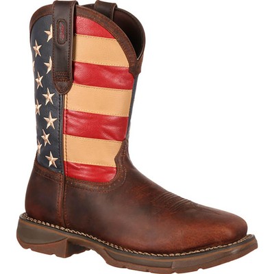 

Ботинки Rebel by Durango со стальным носком и флагом в стиле вестерн, Dark brown and union flag, DB020