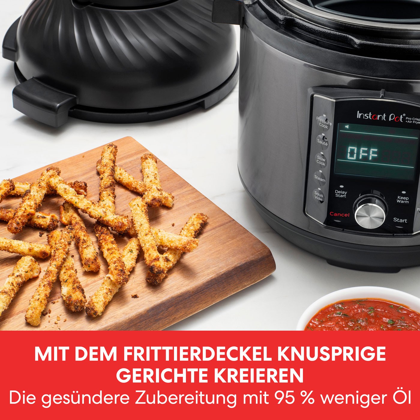 INSTANT POT Pro Crisp Multikocher 11in1 Heißluftfritteuse Slow Cooker NEU - Bild 3 von 6