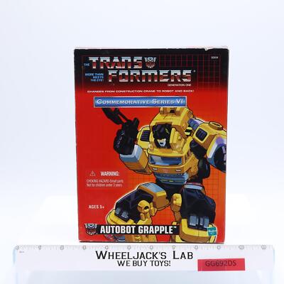 Autobot Grapple Transformers Reissue Commemorative Series 2003 Hasbro NEW SEALED
