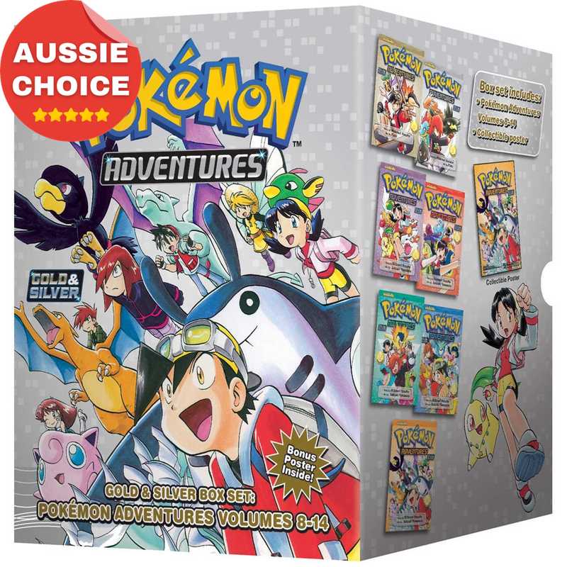 Pokémon Adventures Gold Silver Box Set Volumes 8 to 14 Collectible Manga