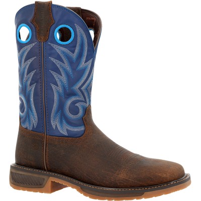 

Седло Durango WorkHorse Worn и джинсовые синие рабочие ботинки в стиле вестерн, Worn saddle and denim blue, DDB0400