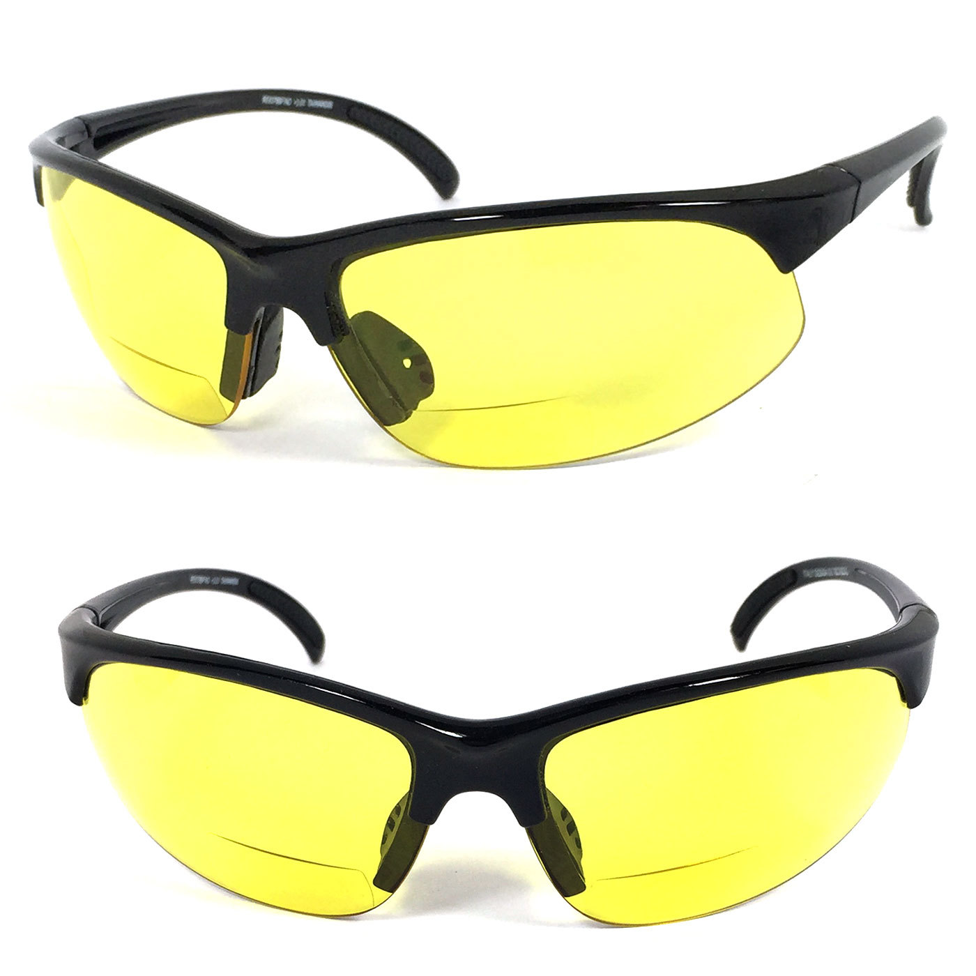BIFOCAL VISION READING GLASSES SUNGLASSES RG05 Yellow Polycarbonate