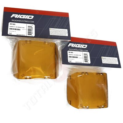 RIGID 32183 Pair D-SS Amber Snap On Covers Pair for LED Side Shooter Pod Lights