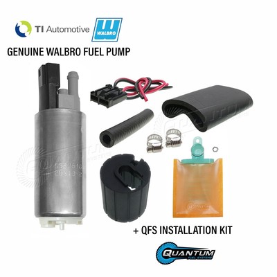 GENUINE WALBRO/TI 255LPH Fuel Pump for Pulsar 240SX Mazda MX3 Skyline + QFS Kit