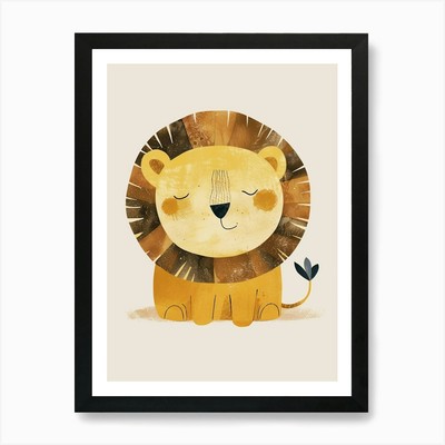 Lion Canvas Print Art Print Framed Wall Art Poster Canvas Prin [A3 POSTER ONLY]
