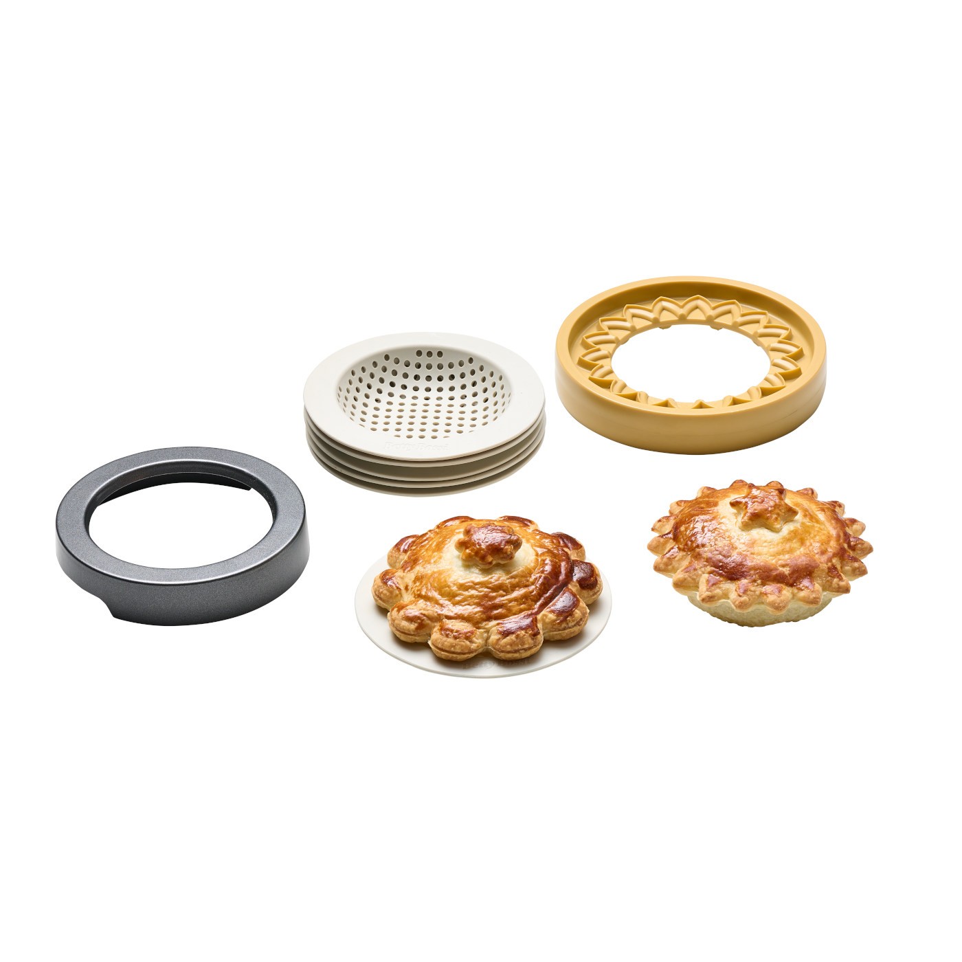 BETTY BOSSI Wende-Ausstecher Teigtaschen Päckli Maker Silikonbackform Set - Bild 1 von 7