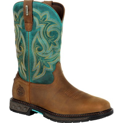 

Женские водонепроницаемые ботинки без застежек Georgia Boot Carbo-Tec LT, Brown, GB00395