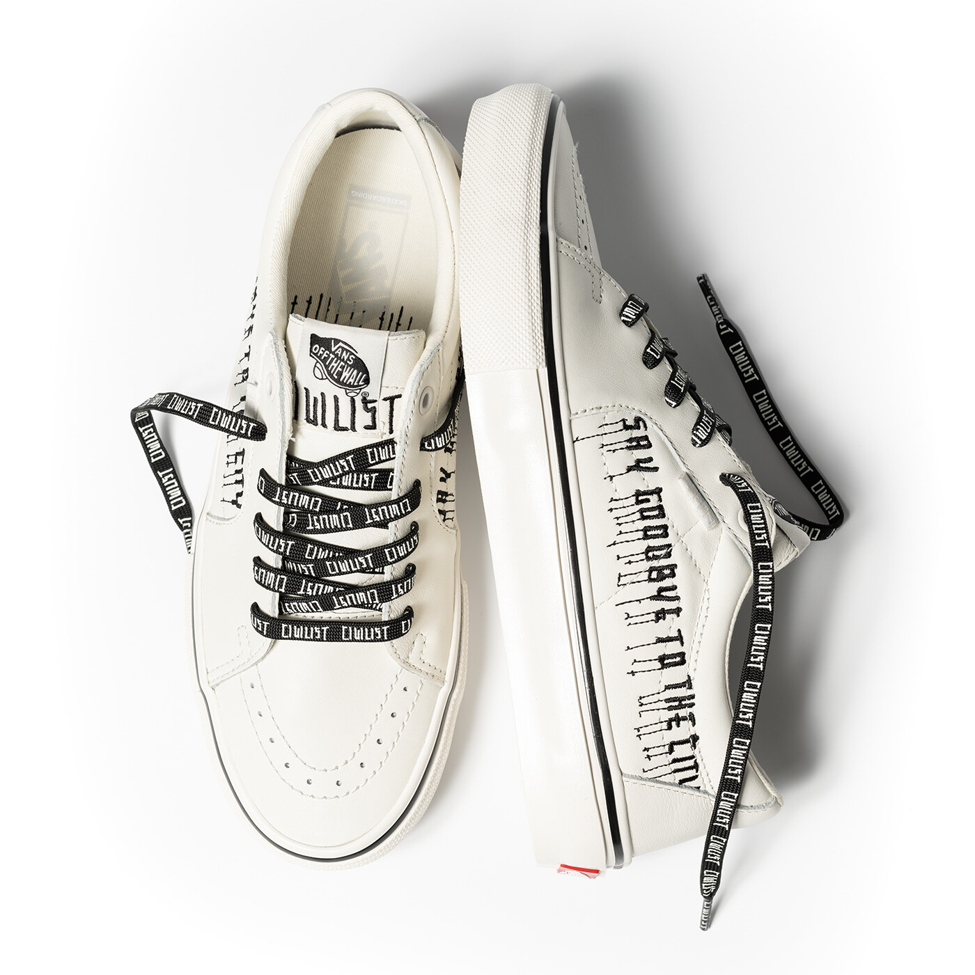 Pre-owned Vans X Civilist Snow White Berlin Skate Sk8-low Sneakers Limited-edition