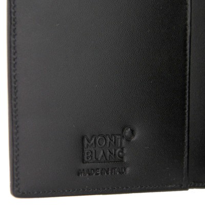 Pre-owned Montblanc Meisterstück Wallet 6 Cc In Black