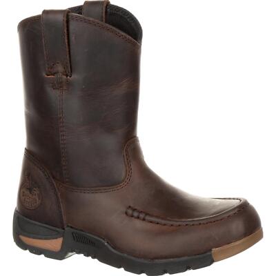 

Ботинки Georgia Boot без застежек для маленьких детей Athens Little Kids, Brown, GB00232C