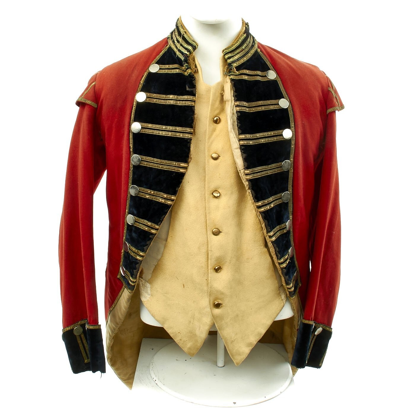 Pre-owned Uniform Men Red First Company Governor Foot Guard  Coat Hartford Ct Formed