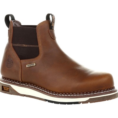 

Водонепроницаемые рабочие ботинки челси на танкетке Georgia Boot, Brown, GB00352