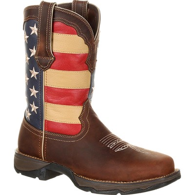 Ботинки Lady Rebel Work by Durango Steel Toe Patriotic Flag Work Boot