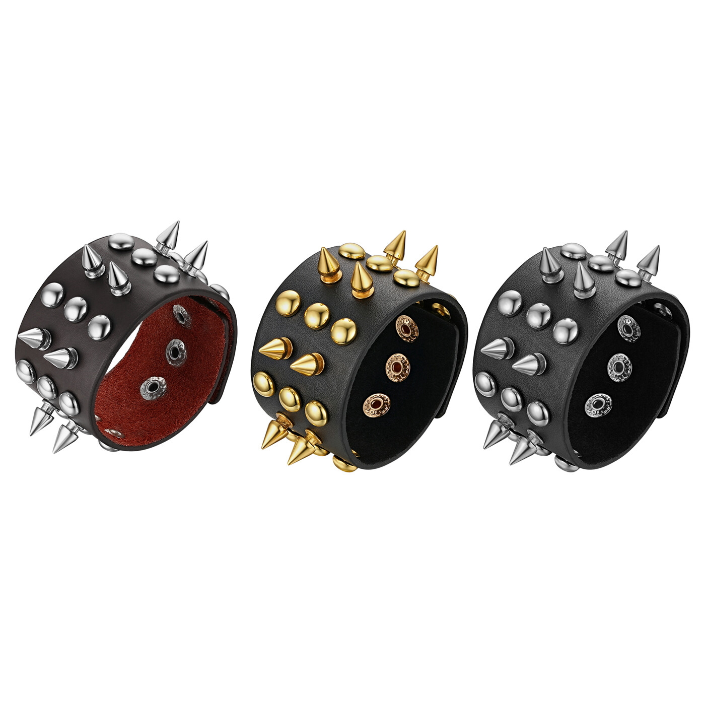 アクセサリー 591.Antique Leather Studs Bangles il_1080xN.5251694597_5i1z.jpg