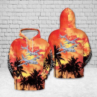 US Air Force Lockheed C-130 Hercules Hoodie, Lightweight Pullover Christmas Gift