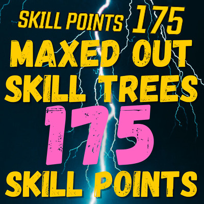 (PS4/5 PC XBOX) - MAXED OUT SKILL TREES! - 175 SKILL POINTS