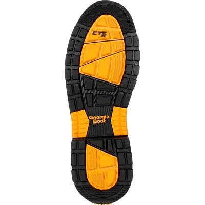 Pre-owned Georgia Boot Carbo-tec Ltx Waterproof Composite Toe Pull On Boot In Brown
