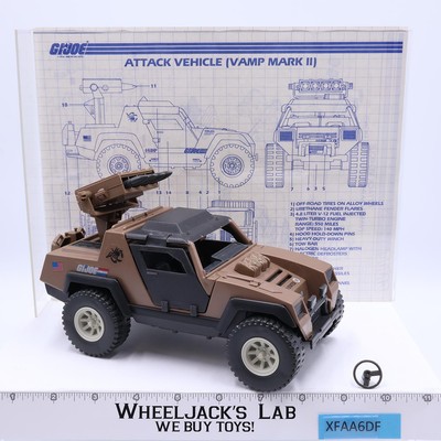 Vamp Mark II Attack Jeep 100% Complete GI Joe 1984 Hasbro Action Figure Vehicle