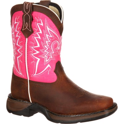 

Ботинки LIL DURANGO Little Kid Let Love Fly в стиле вестерн, Brown and pink, DWBT093