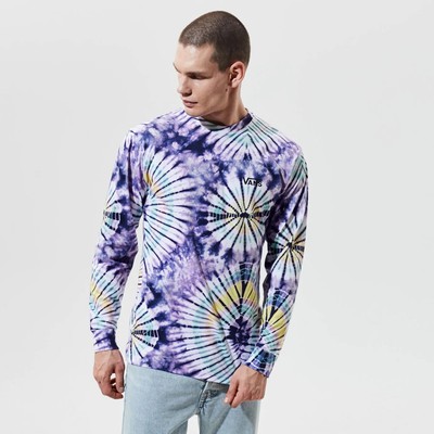

Футболка с длинным рукавом Vans Tie Dye, мужская фиолетовая черная футболка для активного отдыха, повседневный топ, Фиолетовый, Vans Tie Dye Long-Sleeve T-Shirt