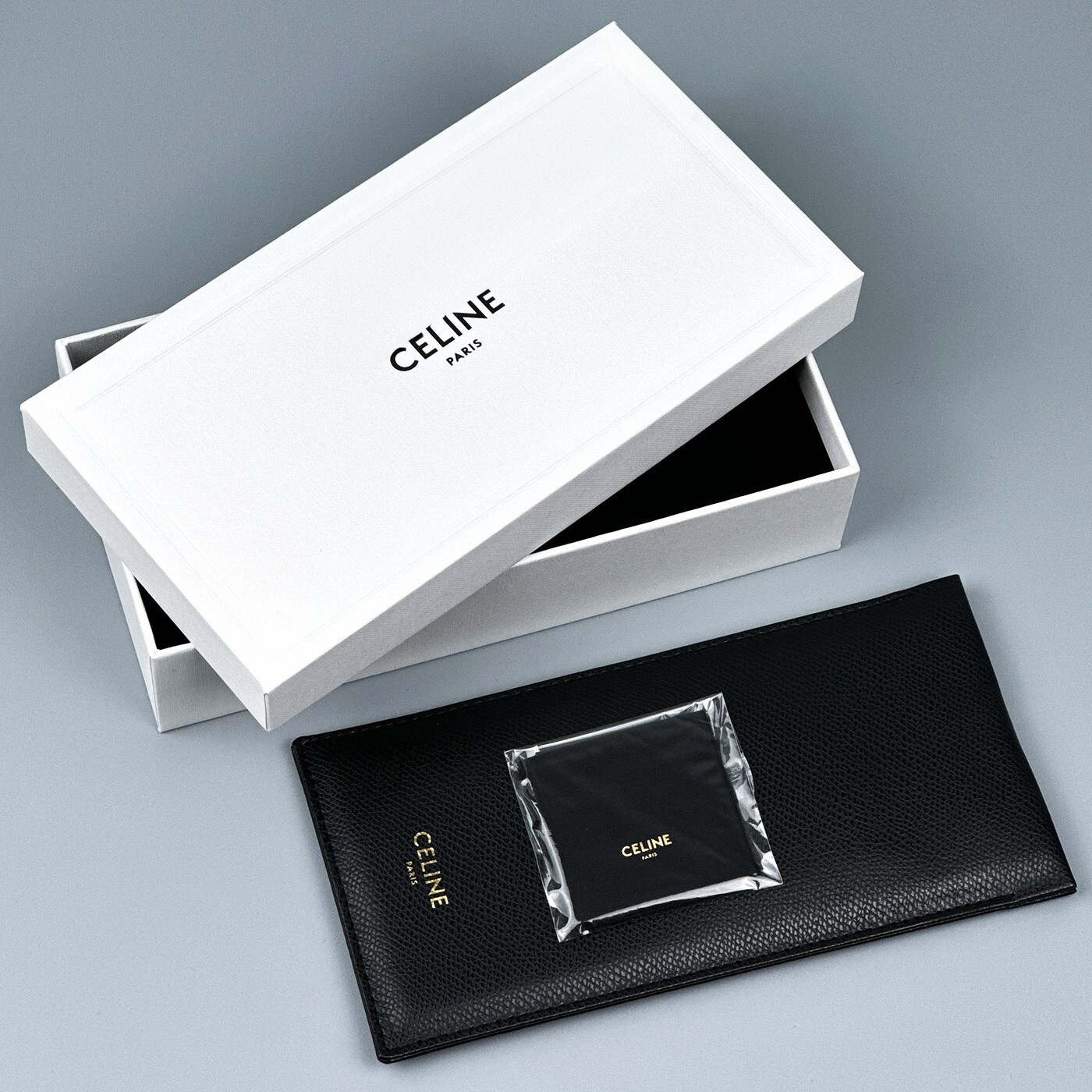 Pre-owned Celine Cl40259i 01a Black Black Rectangle Unisex Sunglasses Cl 40259i