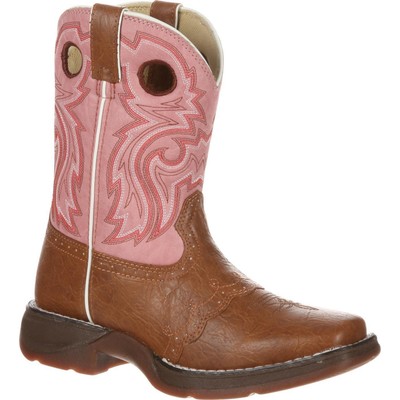 

Ботинки LIL DURANGO Little Kid Tan Lacey Western, Tan and pink, BT287