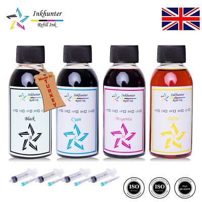 4x100 ml ink Refill Kit for Hp 364 HP 364XL Cartridges DeskJet OfficeJet